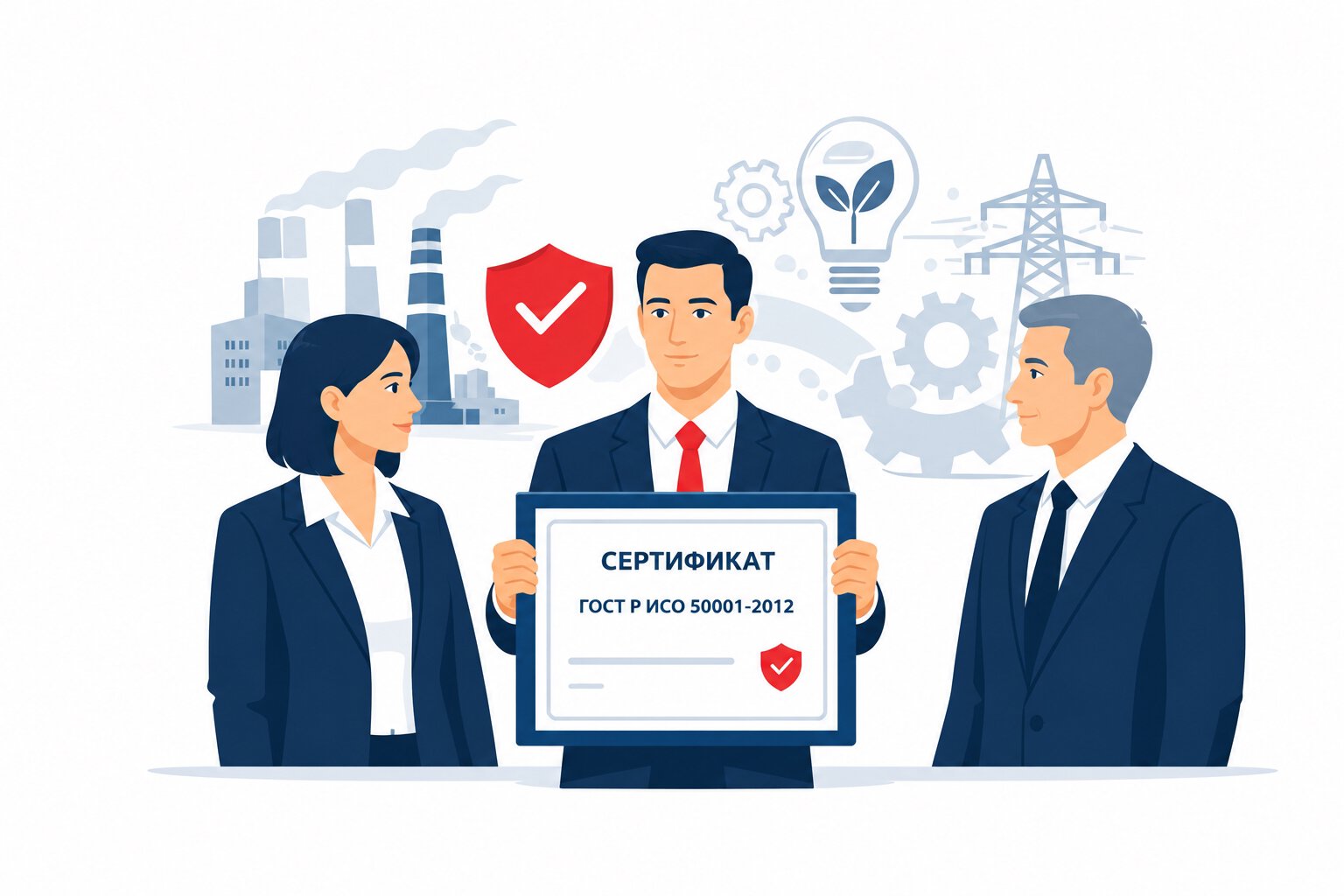 Оформление сертификата ГОСТ Р ИСО 50001-2012 в Кингисеппе и по всей Ленинградской области