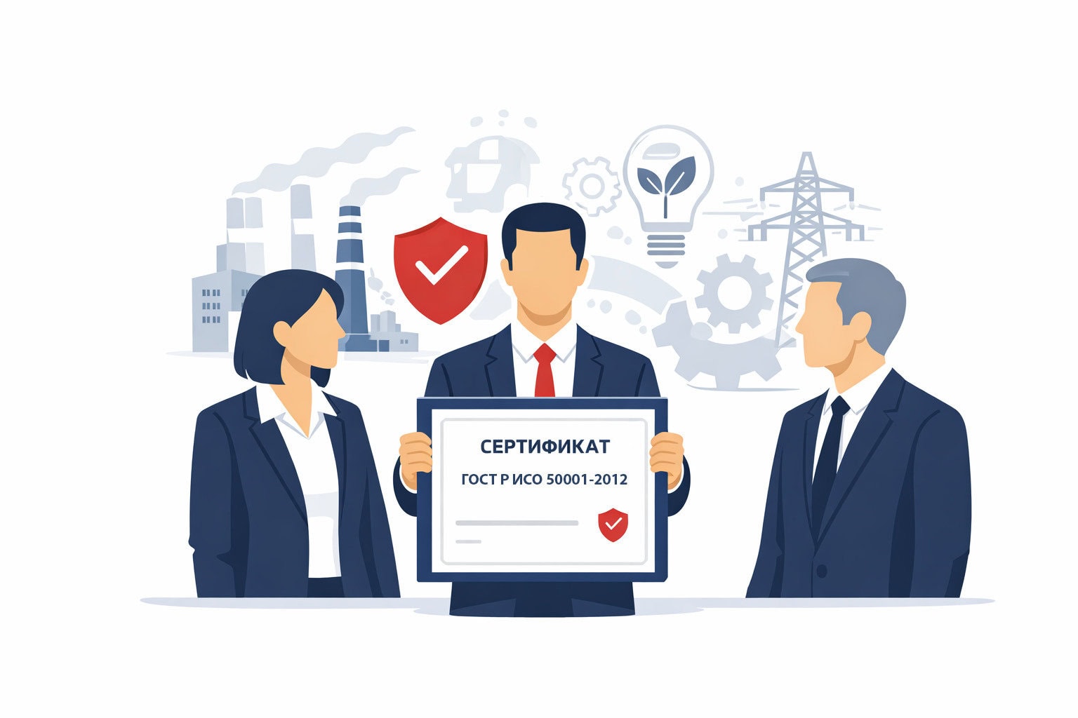 Оформление сертификата ГОСТ Р ИСО 50001-2012 в Кингисеппе и по всей Ленинградской области